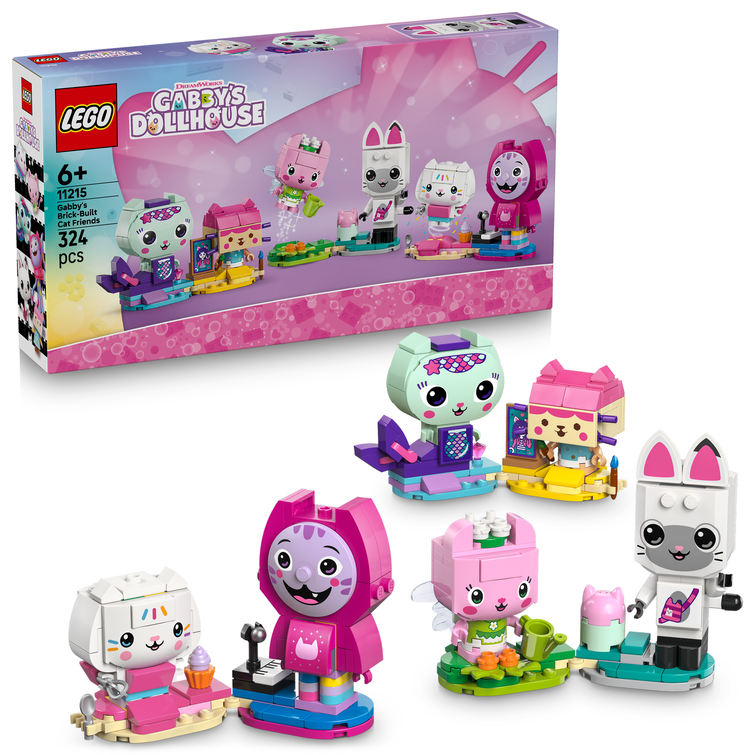 LEGO® Gabby’s Dollhouse Gabby’s Brick-Built Cat Friends