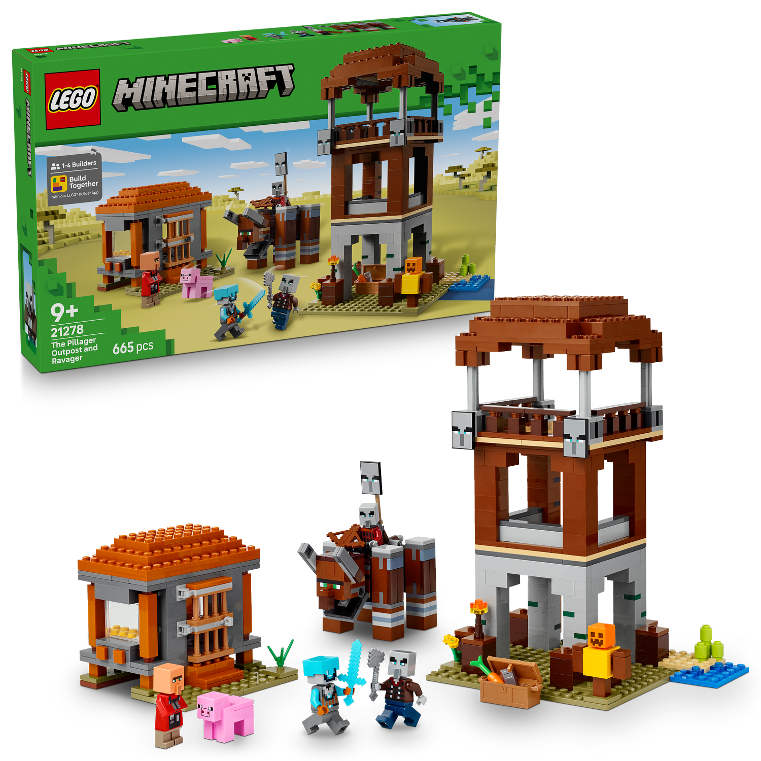 LEGO® Minecraft® The Pillager Outpost and Ravager