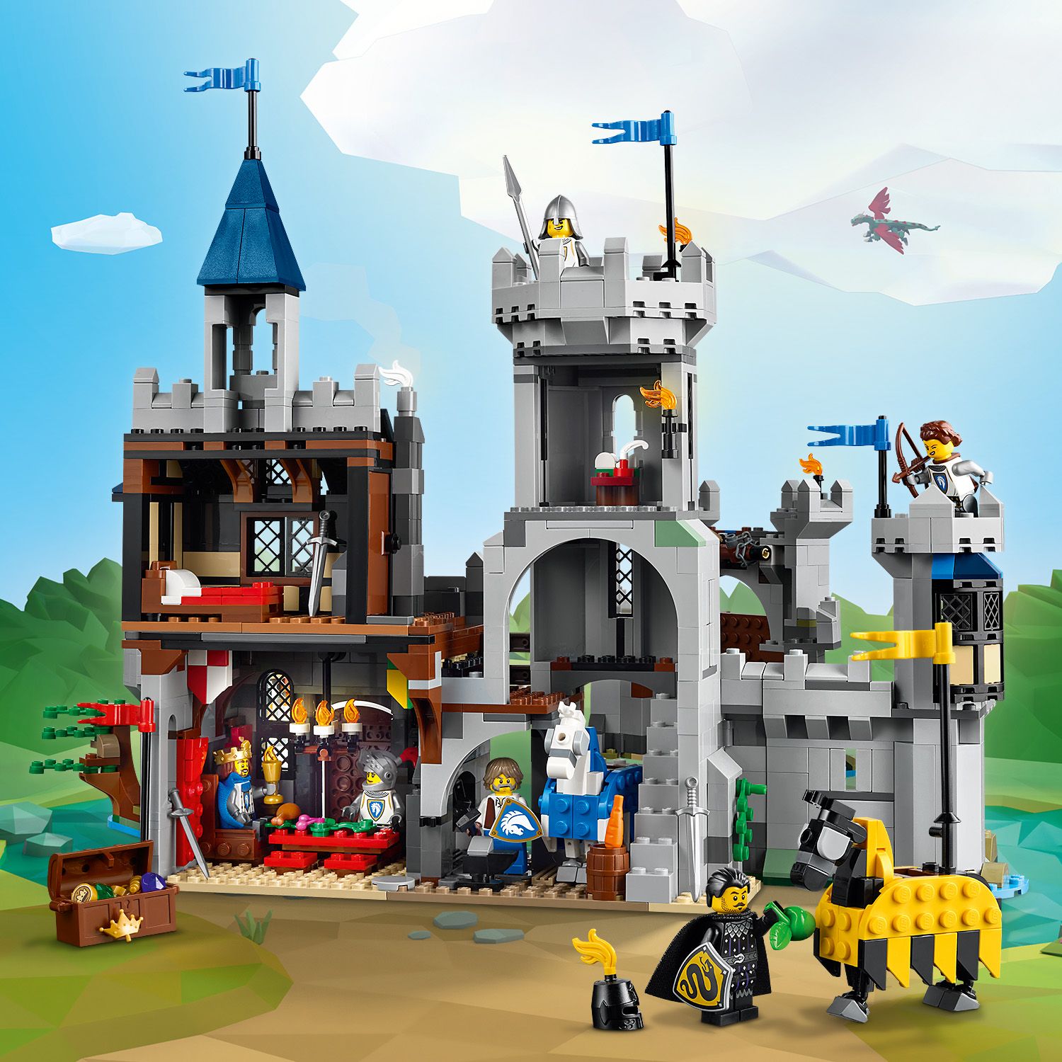 LEGO® Creator 3-in-1 Medieval Horse Knight Castle