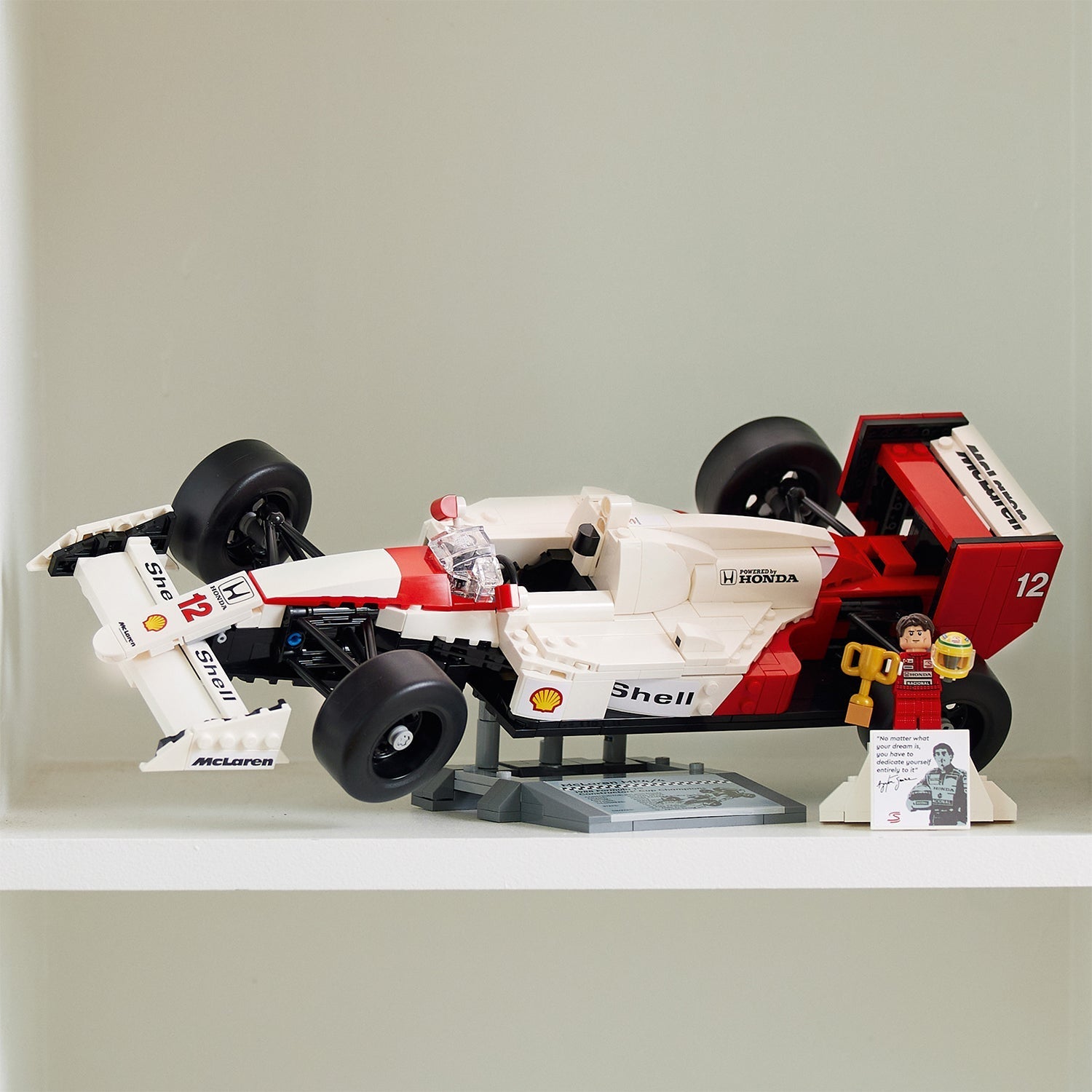 LEGO® ICONS™ McLaren MP4/4 & Ayrton Senna