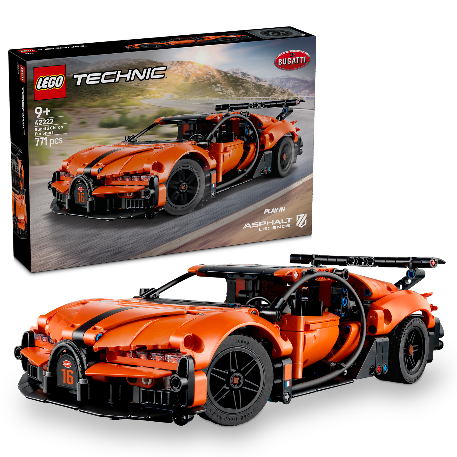 LEGO® Technic Bugatti Chiron Pur Sport Hypercar