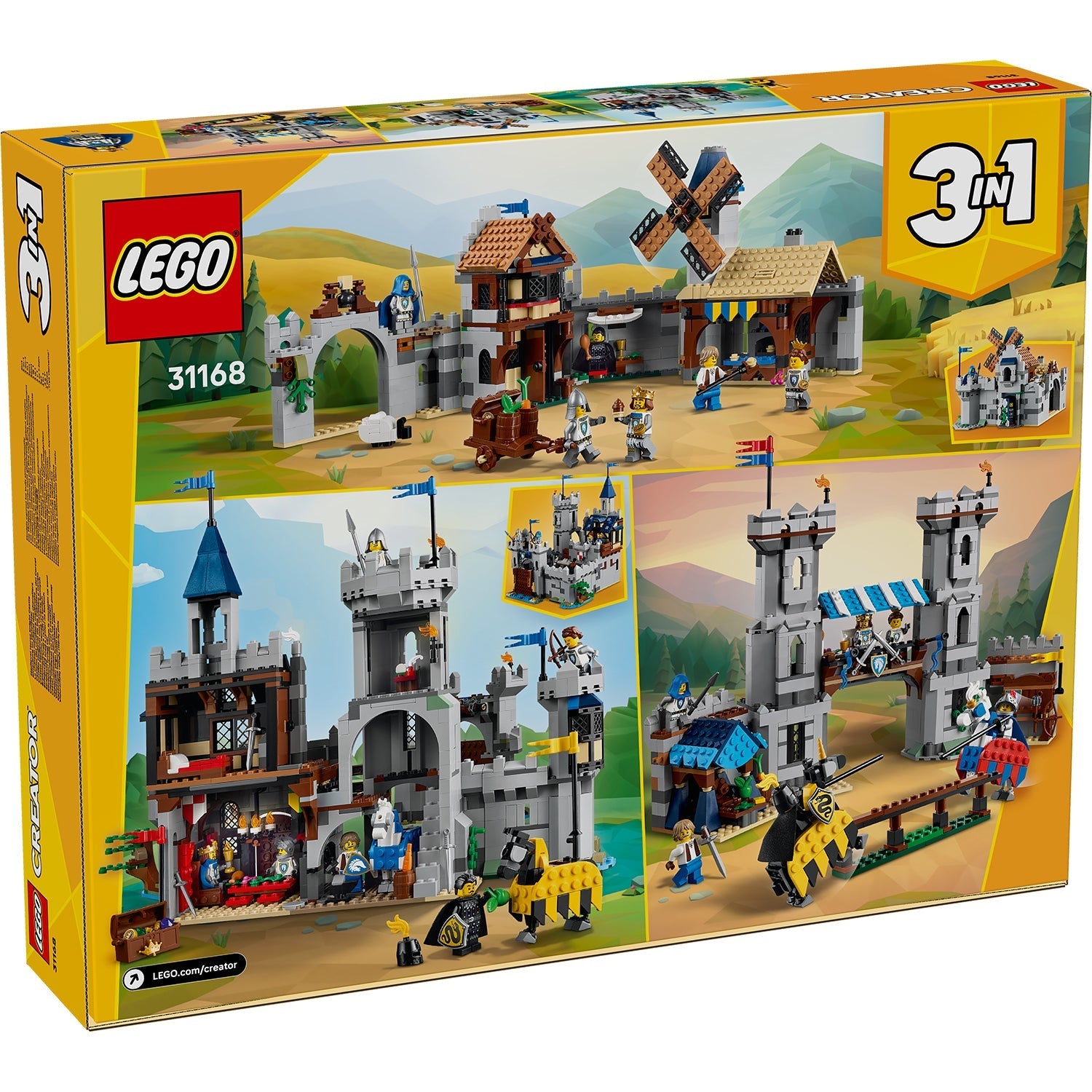LEGO® Creator 3-in-1 Medieval Horse Knight Castle
