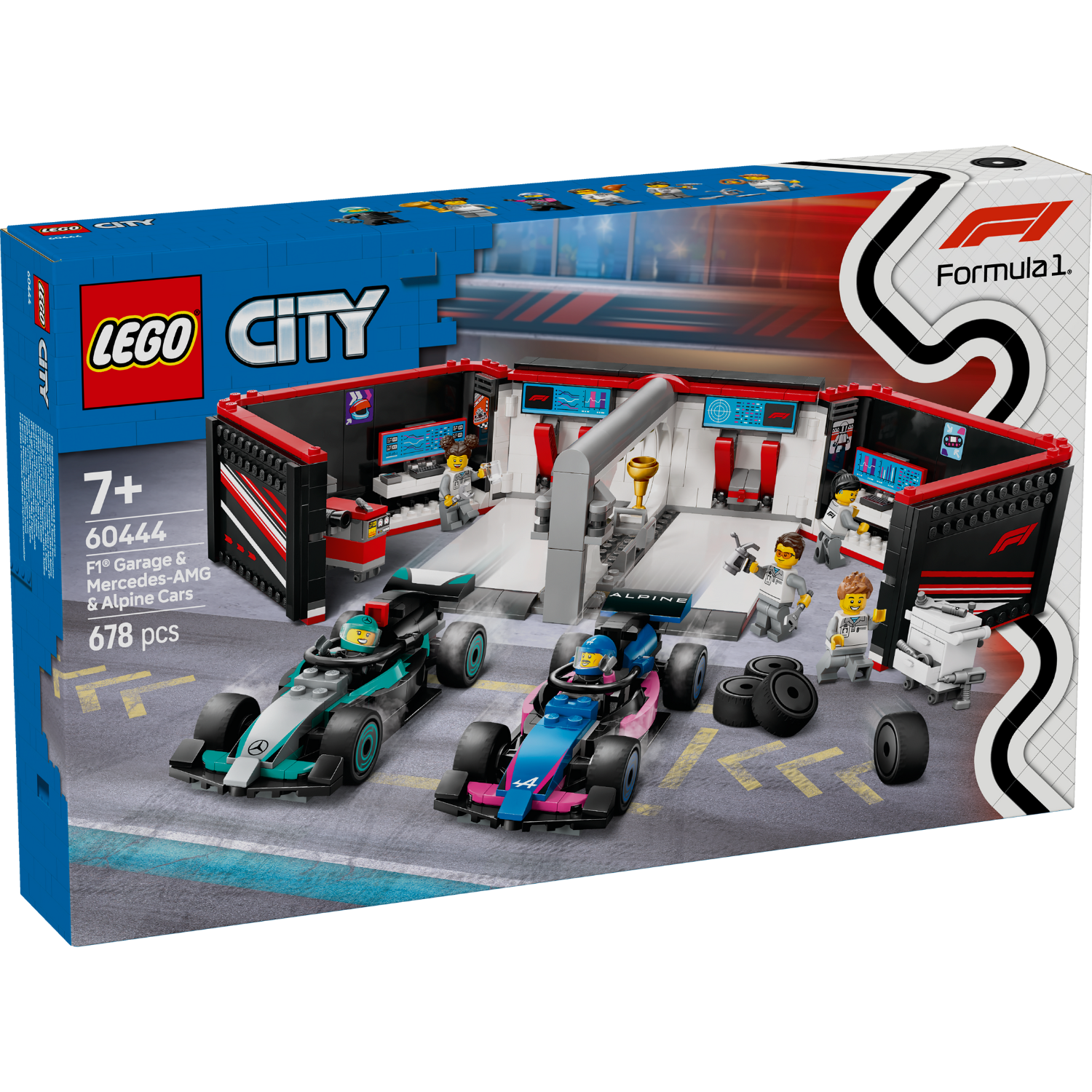 LEGO® City F1® Garage & Mercedes-AMG & Alpine Cars