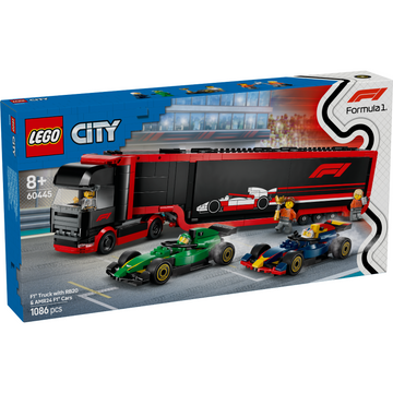 LEGO® City F1® Truck with RB20 & AMR24 F1® Cars