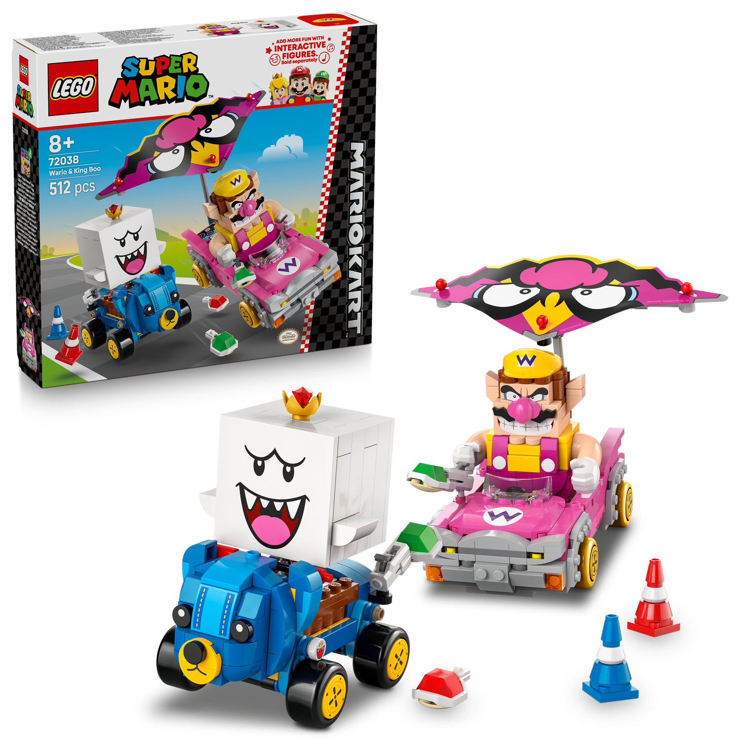 LEGO® Super Mario™ Mario Kart™ – Wario & King Boo