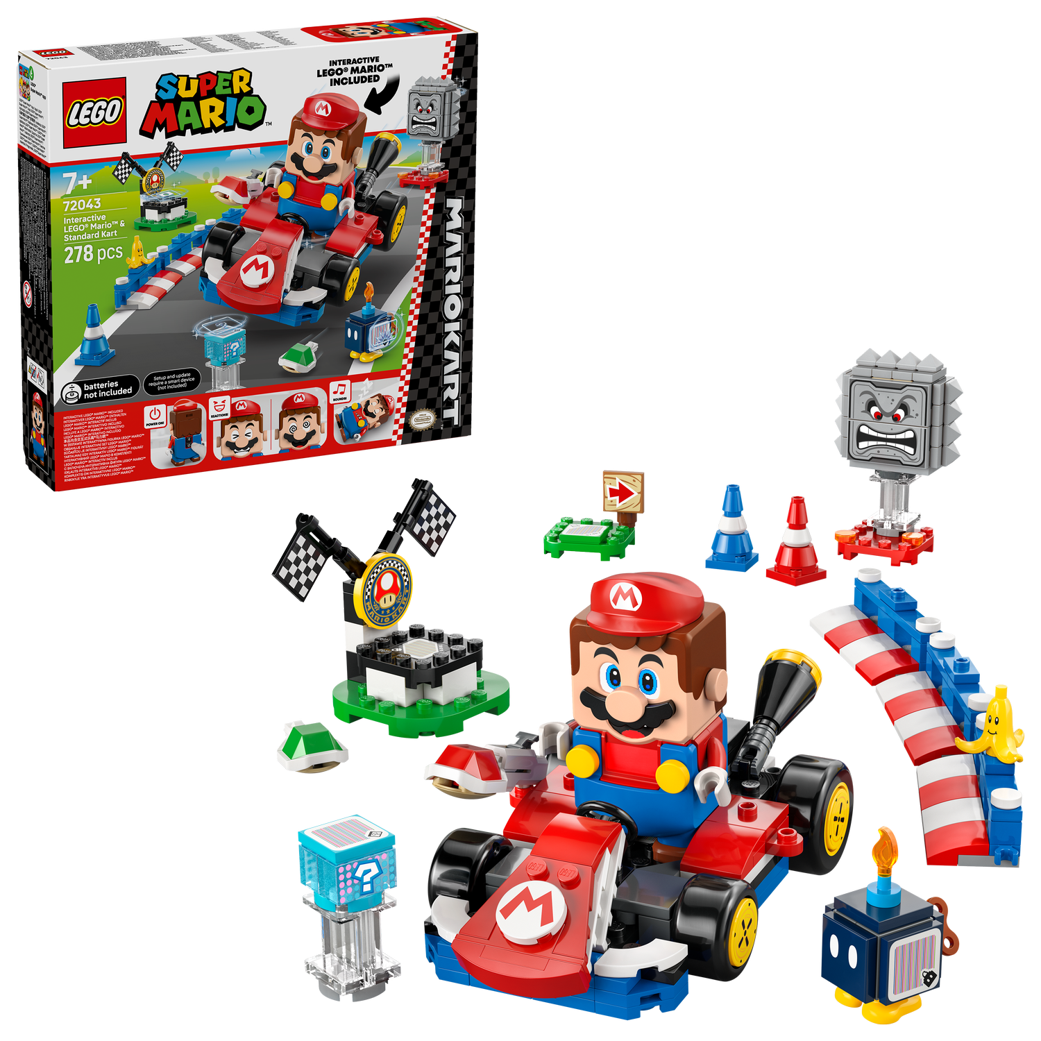 LEGO® Super Mario™: Mario Kart™ – Interactive LEGO® Mario™ & Standard Kart