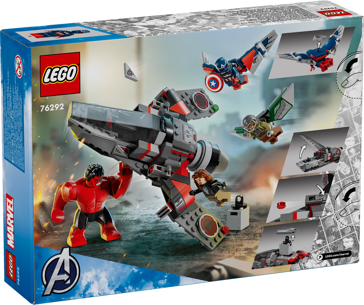 LEGO® Marvel Captain America vs. Red Hulk Battle