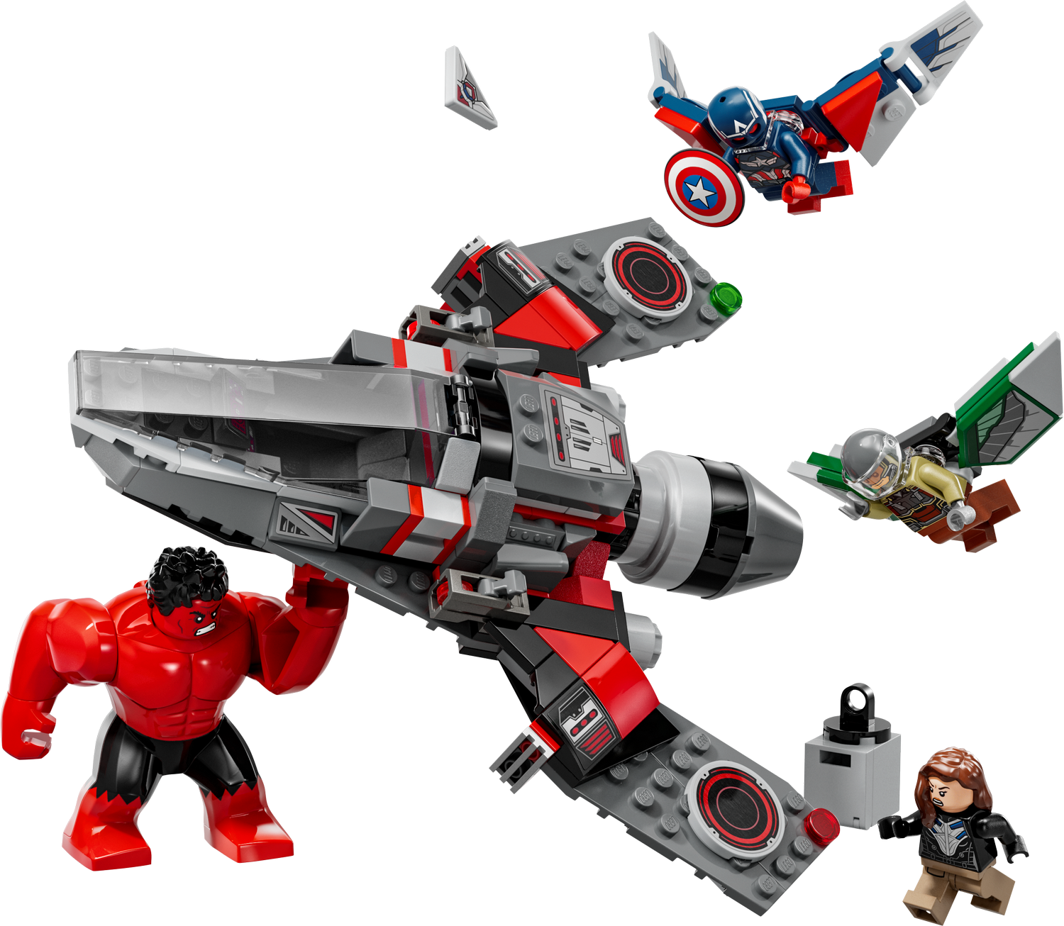 LEGO® Marvel Captain America vs. Red Hulk Battle