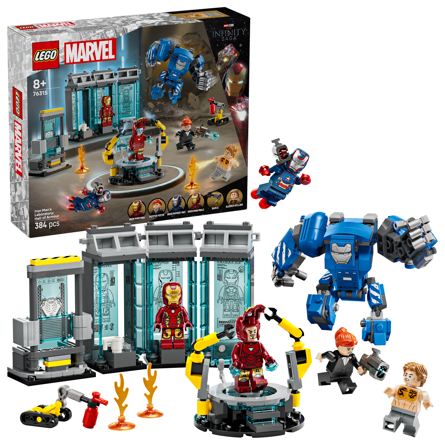 LEGO® Marvel Iron Mans Laboratory: Hall of Armor