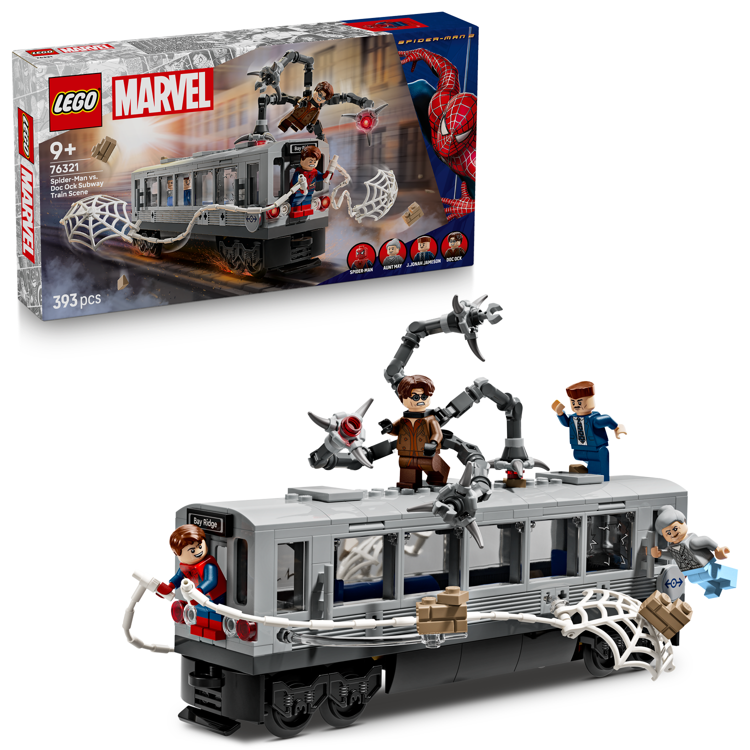 LEGO® Marvel Spider-Man vs. Doc Ock Subway Train Scene